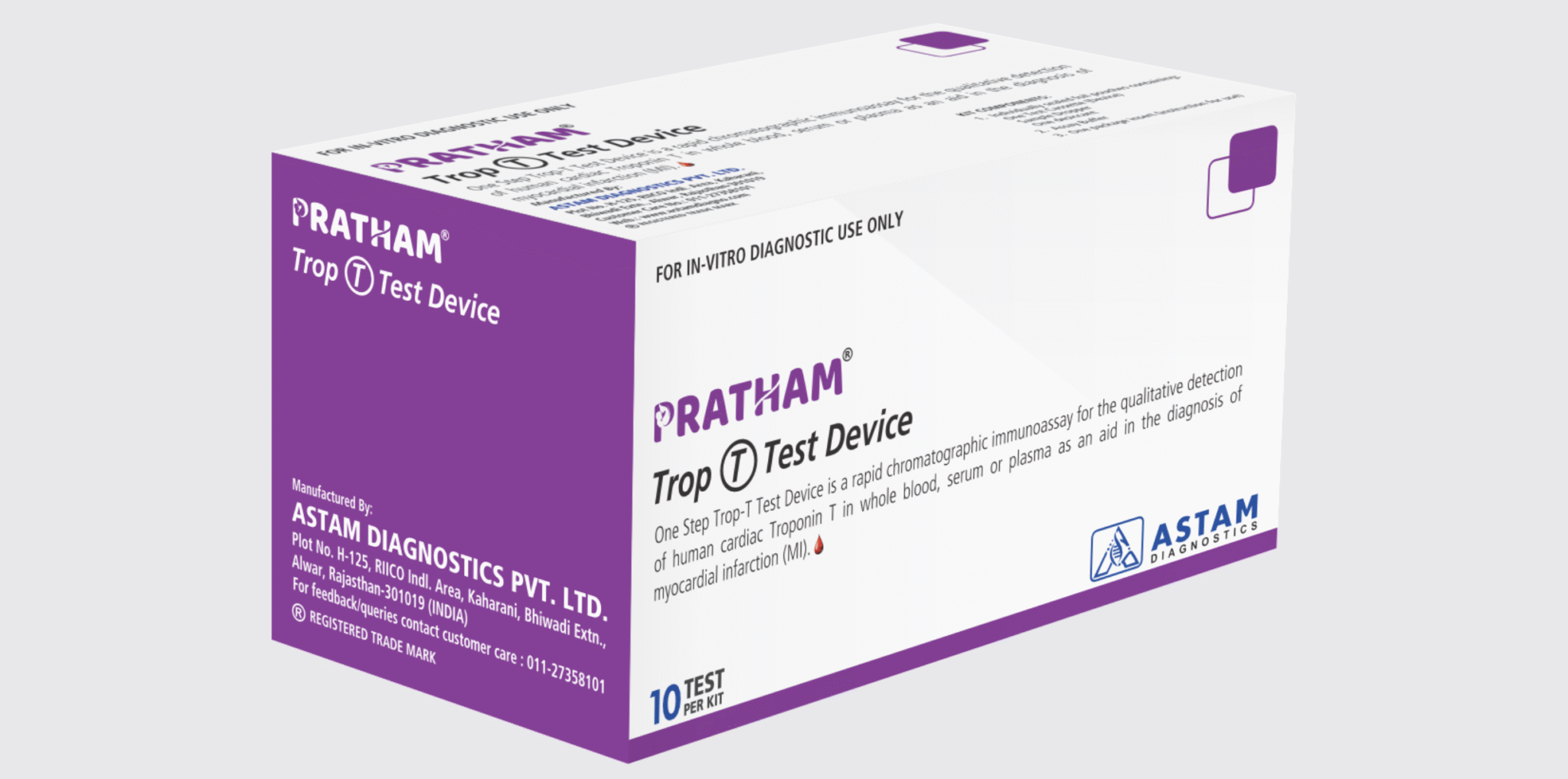 Trop T Test kit Box