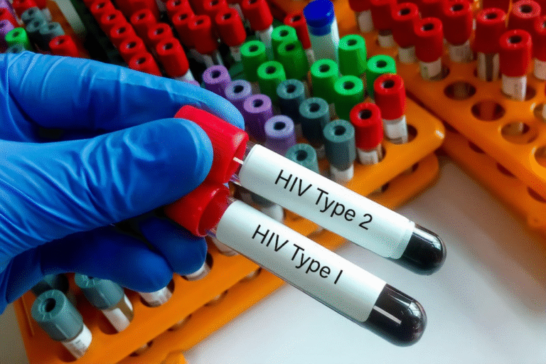 HIV 1 & HIV 2 type image