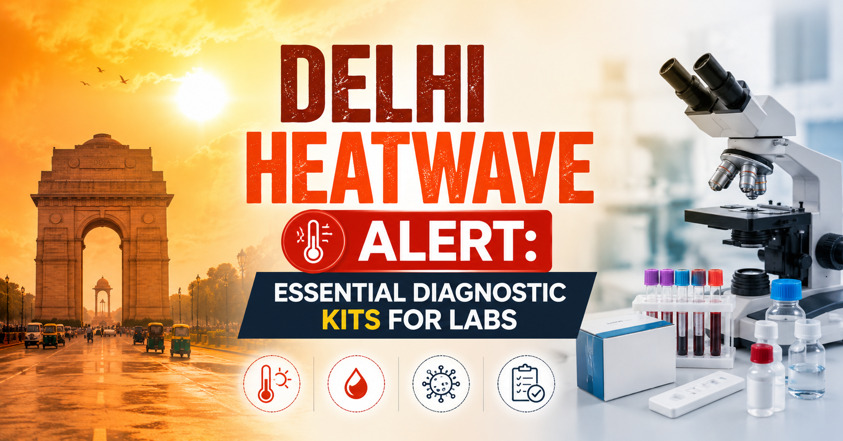 Delhi Heatwave Alert: Essential Diagnostic Kits for Labs