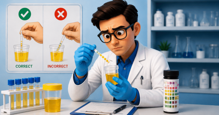 Correct & Incorrect use of test strips